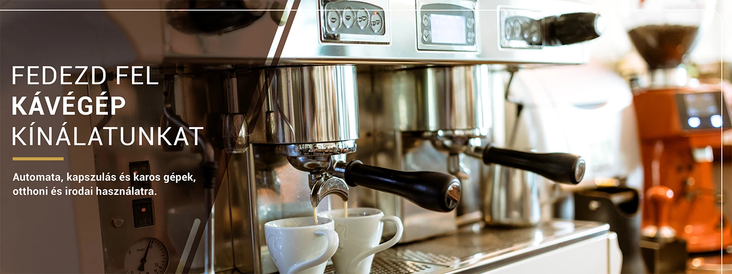 Új automata és karos kávégépek