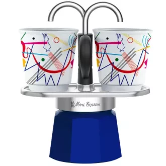 Bialetti Mini Express Kandinsky kotyogós kávéfőző szett