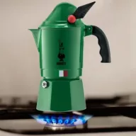 Bialetti Moka Alpina kotyogós kávéfőző 3 adag, zöld