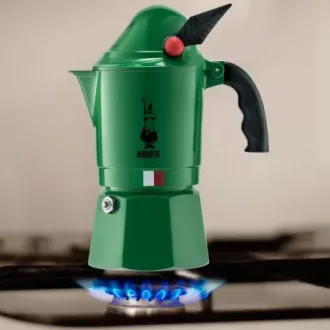 Bialetti Moka Alpina kotyogós kávéfőző 3 adag, zöld