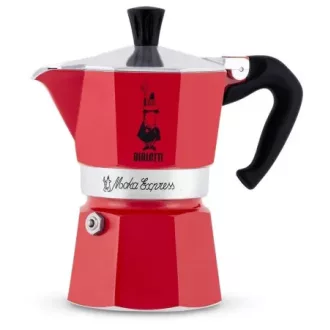 Bialetti Moka Express kotyogós kávéfőző 1 adag, piros