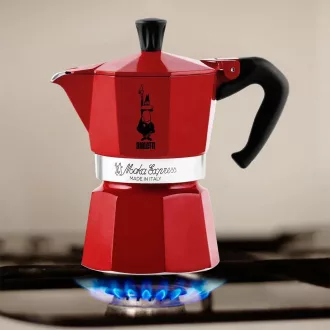 Bialetti MOKA EXPRESS kotyogós kávéfőző 6 adag PIROS