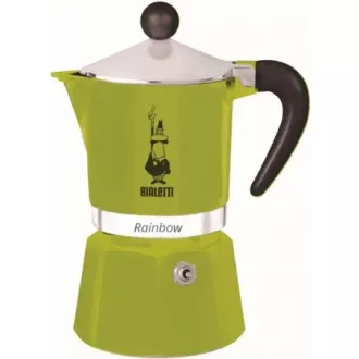 BIALETTI Rainbow kotyogós kávéfőző 6 adag, zöld