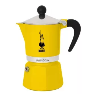 BIALETTI RAINBOW kotyogós kávéfőző 3 adag SÁRGA