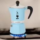 Bialetti Rainbow kotyogós kávéfőző 3 adag, világoskék