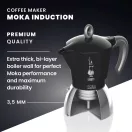 Bialetti MOKA INDUKCIÓS kotyogós kávéfőző 2 adag FEKETE