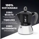 Bialetti MOKA INDUKCIÓS kotyogós kávéfőző 2 adag FEKETE