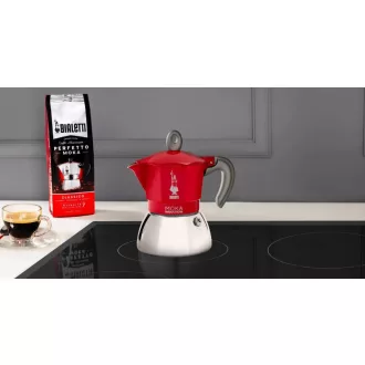 Bialetti MOKA INDUKCIÓS kotyogós kávéfőző 2 adag PIROS