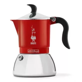   BIALETTI FIAMMETTA INDUCTION kotyogós kávéfőző 4 adag PIROS