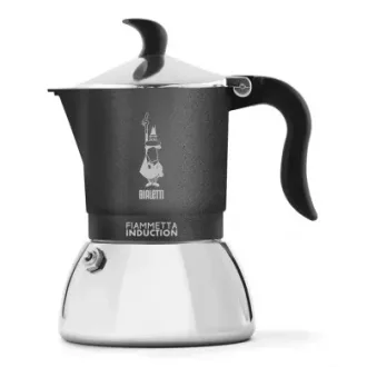   BIALETTI Fiammetta Induction kotyogós kávéfőző 2 adag, antracit szürke