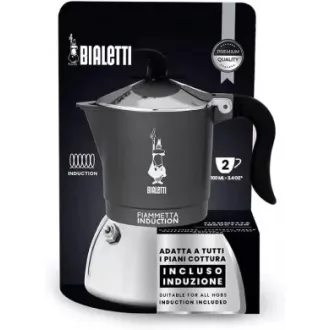   BIALETTI Fiammetta Induction kotyogós kávéfőző 2 adag, antracit szürke