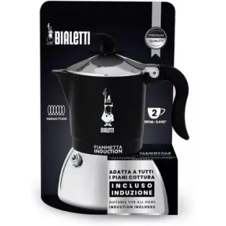   BIALETTI Fiammetta Induction kotyogós kávéfőző 2 adag, fekete