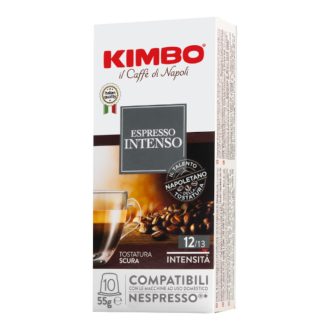   Kimbo Espresso Intenso Nespresso kapszula - Sötét pörkölés, 10 × 5,5 g