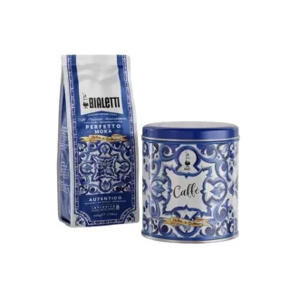   Bialetti Perfetto Moka Autentico D&G őrölt kávé fémdobozban - 80% Arabica · 20% Robusta, 200 g