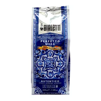   Bialetti Perfetto Moka Autentico D&G őrölt kávé - Karamell jegyekkel, 200 g - Kotyogóshoz