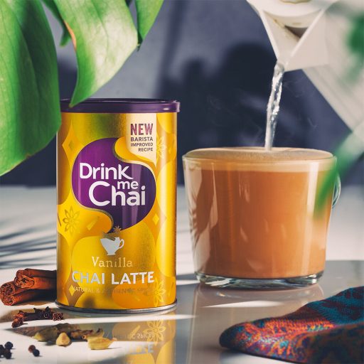 Drink Me Chai Vaníliás Chai Latte - Instant fűszeres teapor, 250 g