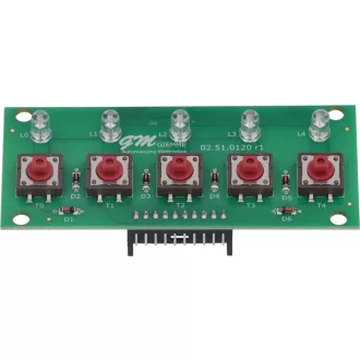 NYOMTATOTT ÁRAMKÖRI NYOMÓGOMB 5T