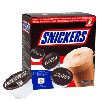 Snickers Nescafé Dolce Gusto kompatibilis forró csokoládé kapszula - 8 kapszula, 120 g