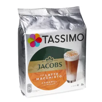   Tassimo Jacobs Latte Macchiato Caramel kávékapszula - 8 adag, 268 g - Tassimo kapszula