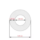 Nivona kompatibilis szilikoncső forróvíz kifolyóhoz - NICR 930, 960, 965, 970 (390 mm)