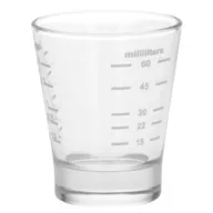 Barista üveg mérőpohár szitanyomásos skálával (60 ml)
