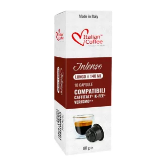 Italian Coffee Intenso Lungo Cafissimo / Caffitaly kapszula - 100% Arabica, 10 × 8 g