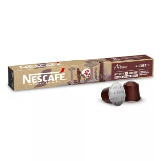 Nescafé Farmers Origins Africas Ristretto Nespresso kapszula - Arabica és Robusta, 10 × 4,4 g