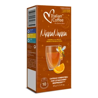 Italian Coffee Ninna Nanna kamillás ital melatoninnal - Méz és narancs, 10 × 4 g - Nespresso kompatibilis