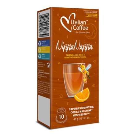  Ninna Nanna olasz kávé kamilla méz és narancs kapszula melatoninnal Nespresso® kompatibilis (10 db)