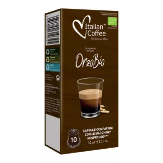 Italian Coffee OrzoBio bio árpa Nespresso kapszula - Koffeinmentes, 10 × 3 g