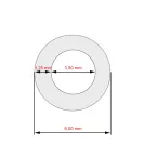 Saeco / Philips kompatibilis szilikon cső tejtartályba (3.5x6 mm, 140 mm)