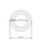 SZILIKON TÖMLŐ 3 X 1,5 X 185 MM