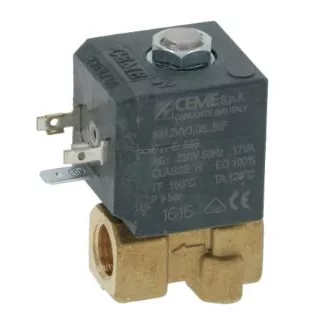 CEME 6612 2-utas Szolenoid Szelep (ø 1/4"F, 230V)