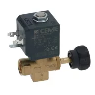 CEME 2-utas mágnesszelep 1/4" 230V, kézi szabályozóval (Nuova Simonelli)