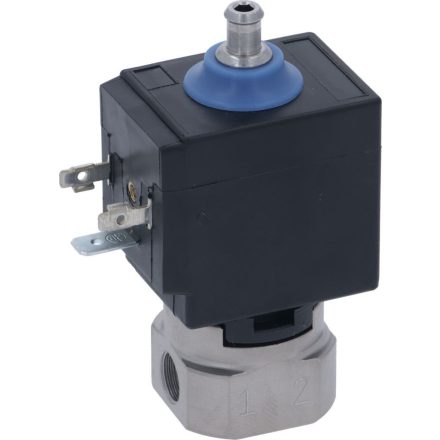 SOLENOID SZELEP 3-ÚTÚ ROZSDAMENTES ACÉL NAGY. 1/8F