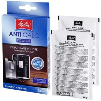 Melitta Anti Calc vízkőmentesítő por - 2 × 40 g - Automata és eszpresszó kávégépekhez