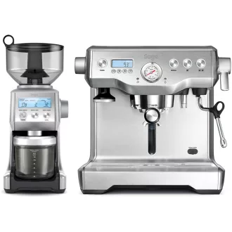   SAGE Dual Boiler™ BES920 Profi kávéfőző + Smart Grinder™ Pro BCG820 őrlő szett