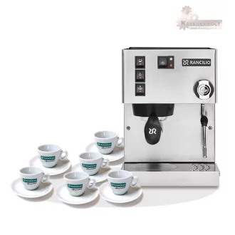 Rancilio Silvia V6 E karos kávégép + 6 db csésze