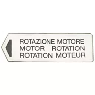 MOTOR FORGÁSIRÁNY CÍMKE