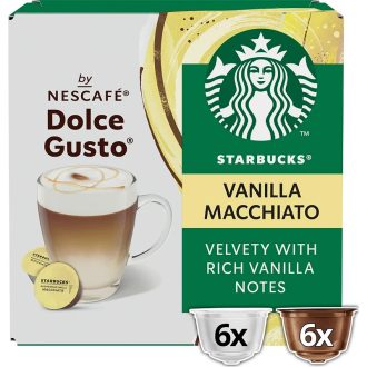 Starbucks Madagascar Vanilla Macchiato Dolce Gusto kapszula - 12 kapszula, 6 adag