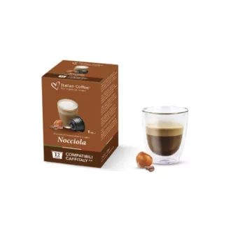 Italian Coffee Nocciola kávékapszula - Mogyoró ízesítésű, 12 × 8 g - Cafissimo / Caffitaly kompatibilis
