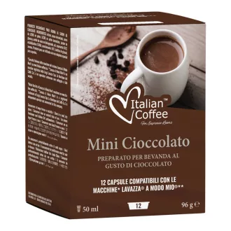 Italian Coffee Mini Cioccolato forró csokoládé kapszula - Lavazza A Modo Mio kompatibilis, 12 db