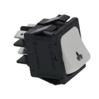 FEHÉR BIPOLÁRIS NYOMÓGOMB 16A 250V