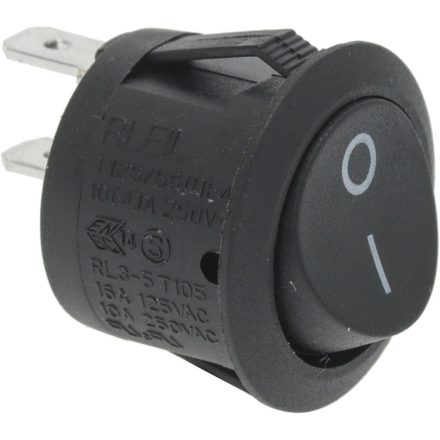 SWITCH BLACK SINGLE-POLE 10A 250V