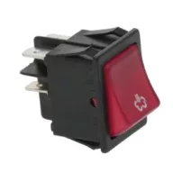 Piros bipoláris kapcsoló 16A 250V