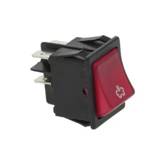 Piros bipoláris kapcsoló 16A 250V