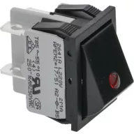 FEKETE BIPOLÁRIS KAPCSOLÓ 12A 250V