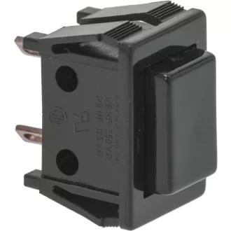 FEKETE UNIPOLÁRIS NYOMÓGOMB 5A 250V