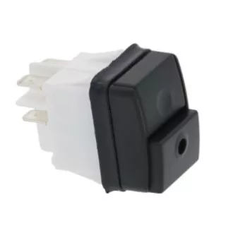 Kapcsoló 2 pólusú fekete 16A 250V