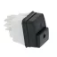 Kapcsoló 2 pólusú fekete 16A 250V